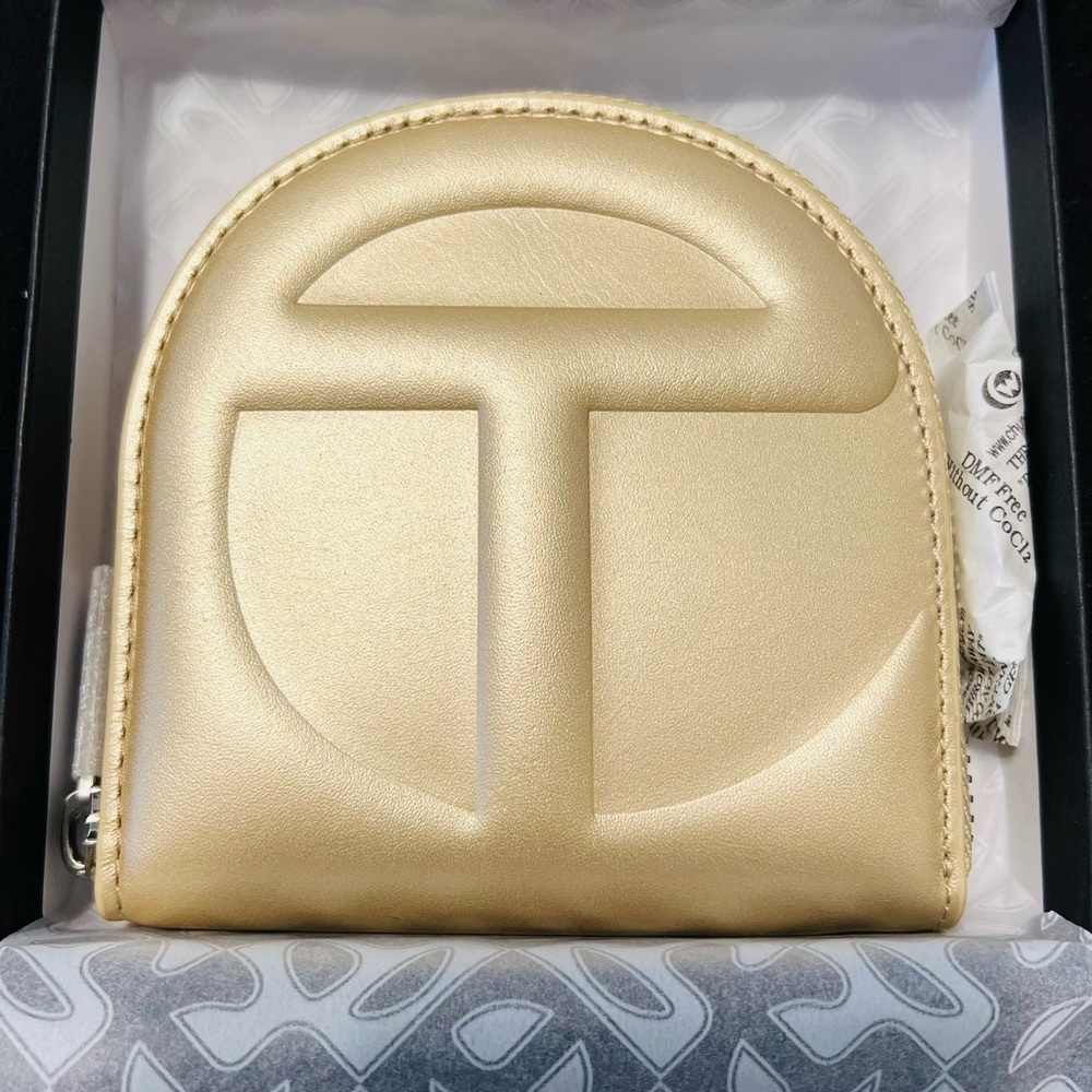 Telfar Wallet-Gold